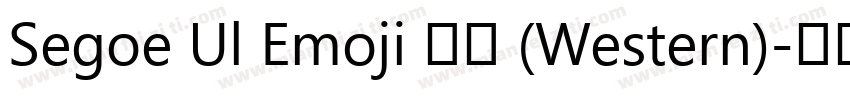 Segoe Ul Emoji 普通 (Western)字体转换